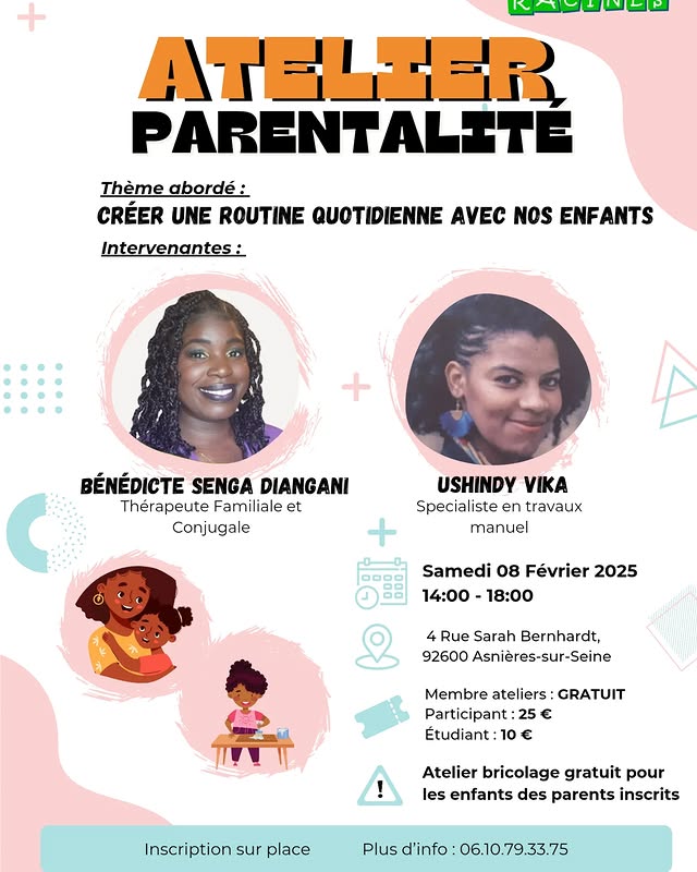 Ateliers Racines atelier parentalité février 2025